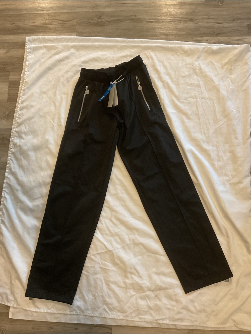 Adidas Firebird Blue Version loose track pants black size XS